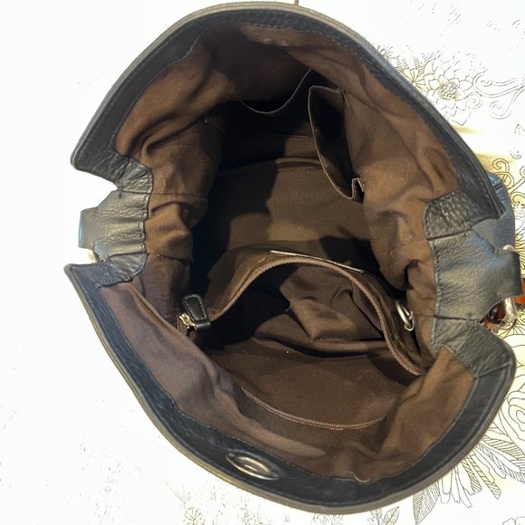 Coach Chelsea Black Soft Pebbled Leather Purse with Turn Lock - Model D06S-10132 - Picture 8 of 8